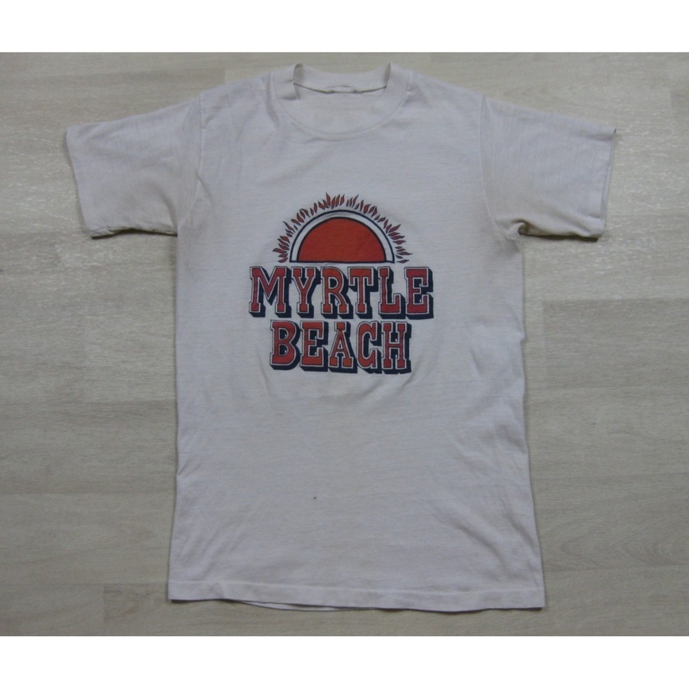 Vintage 80s Souvenir T-Shirt (S) Myrtle Beach North Carolina Single Stitch